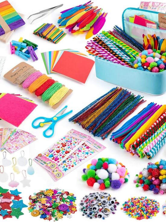 Other - Arts and Crafts Supplies for Kids, 2000+Pcs DIY Craft Kits, Ages 6-10, Education